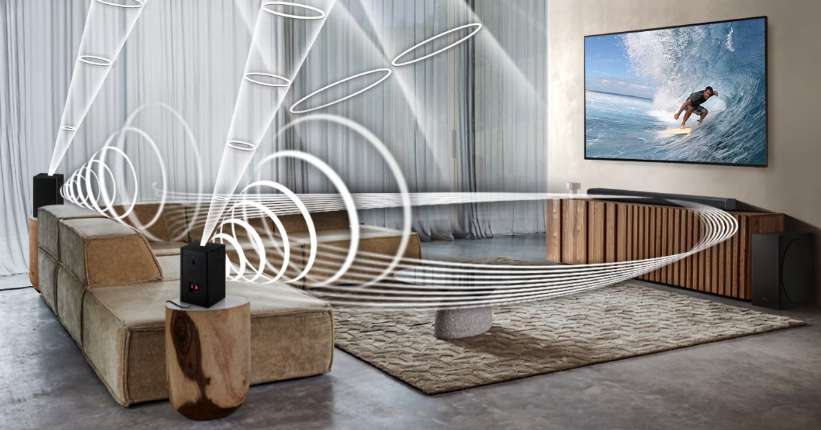 Zadní bezdrátové přídavné reproduktory k SB SWA-9500S