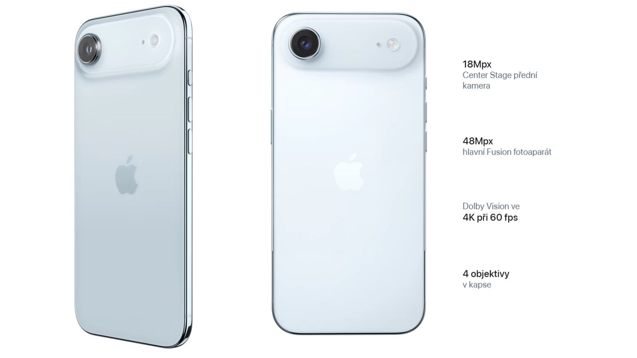 Mobilní telefon Apple iPhone Air fotovýbava