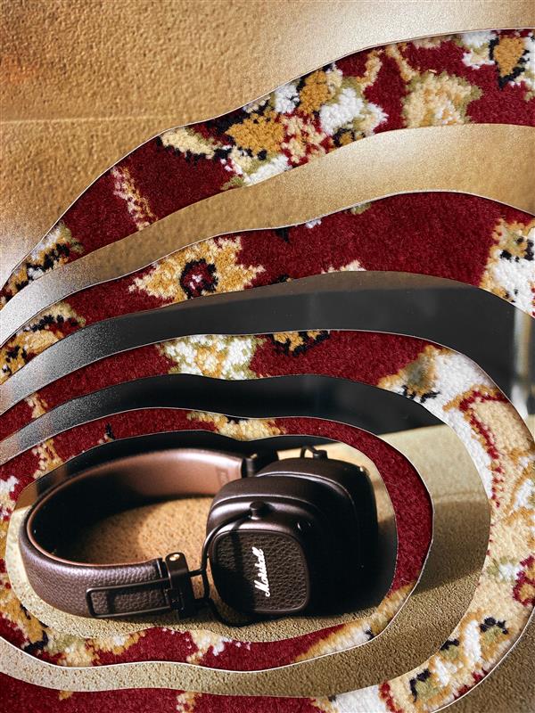 Bezdrátová sluchátka přes hlavu Marshall Major V Brown